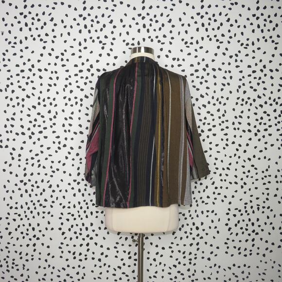 Apiece Apart Striped Agata Boho 3/4 Sleeve Shirred Top - Picture 6 of 11